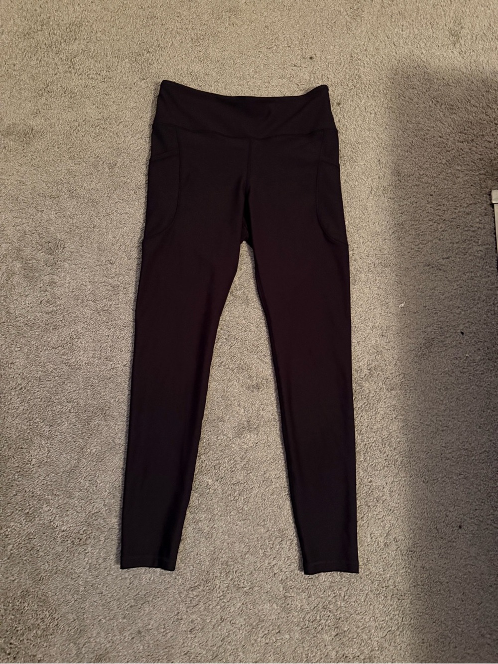 High-Waist Black Athletic Leggings